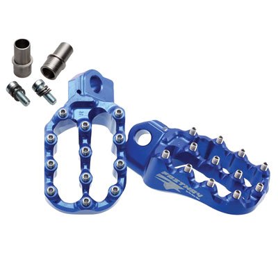 Fastway Evo Air Motorcycle Foot Pegs Kit - Blue - Compatible with KTM 85 SX 2003-2017 Models - Lightweight Off-Road Racing Pegs for Enhanced Control & Comfort