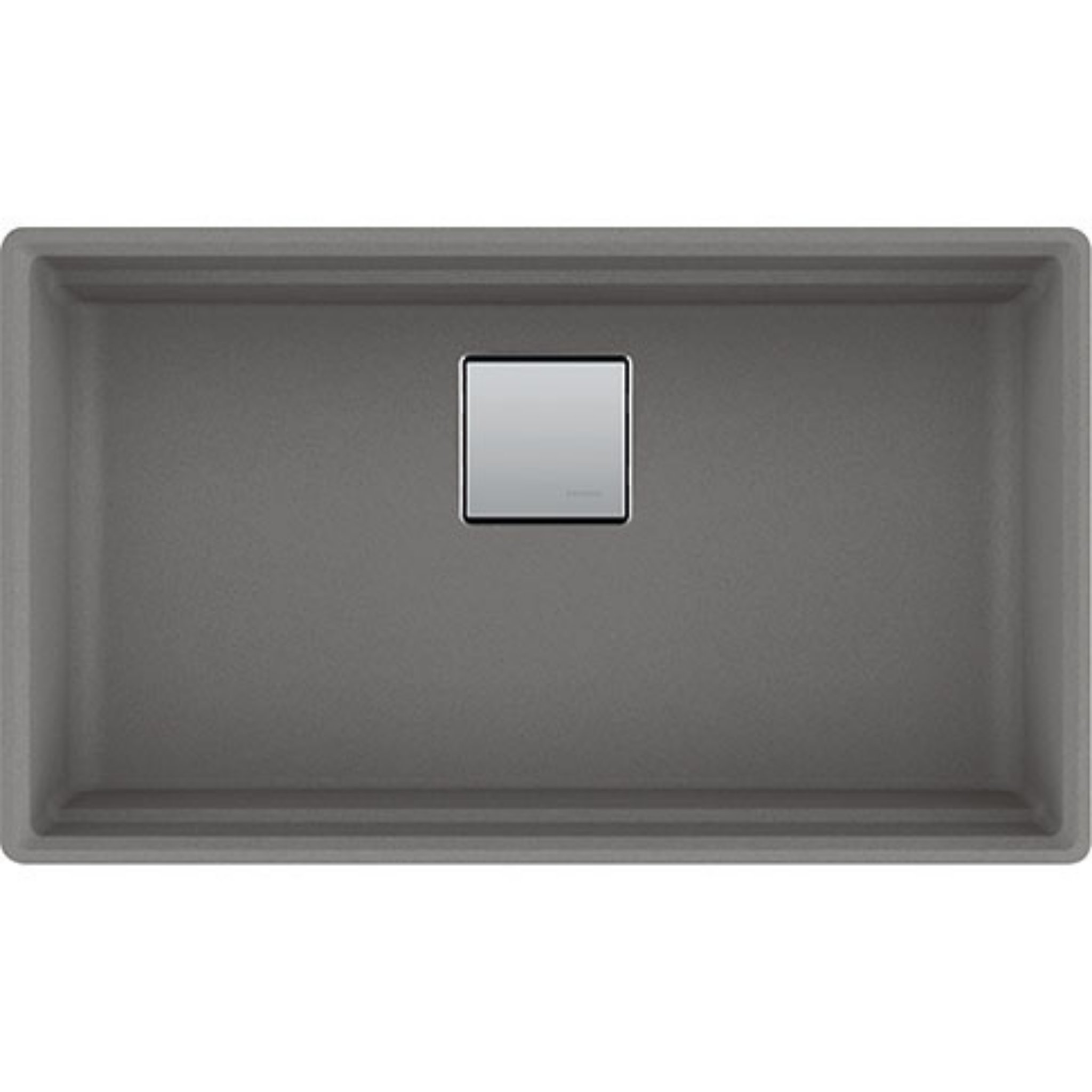 Franke Peak PKG11031SHG Granite Composite Kitchen Sink - Grey Stone Finish for Modern Farmhouse & Contemporary Kitchen Designs