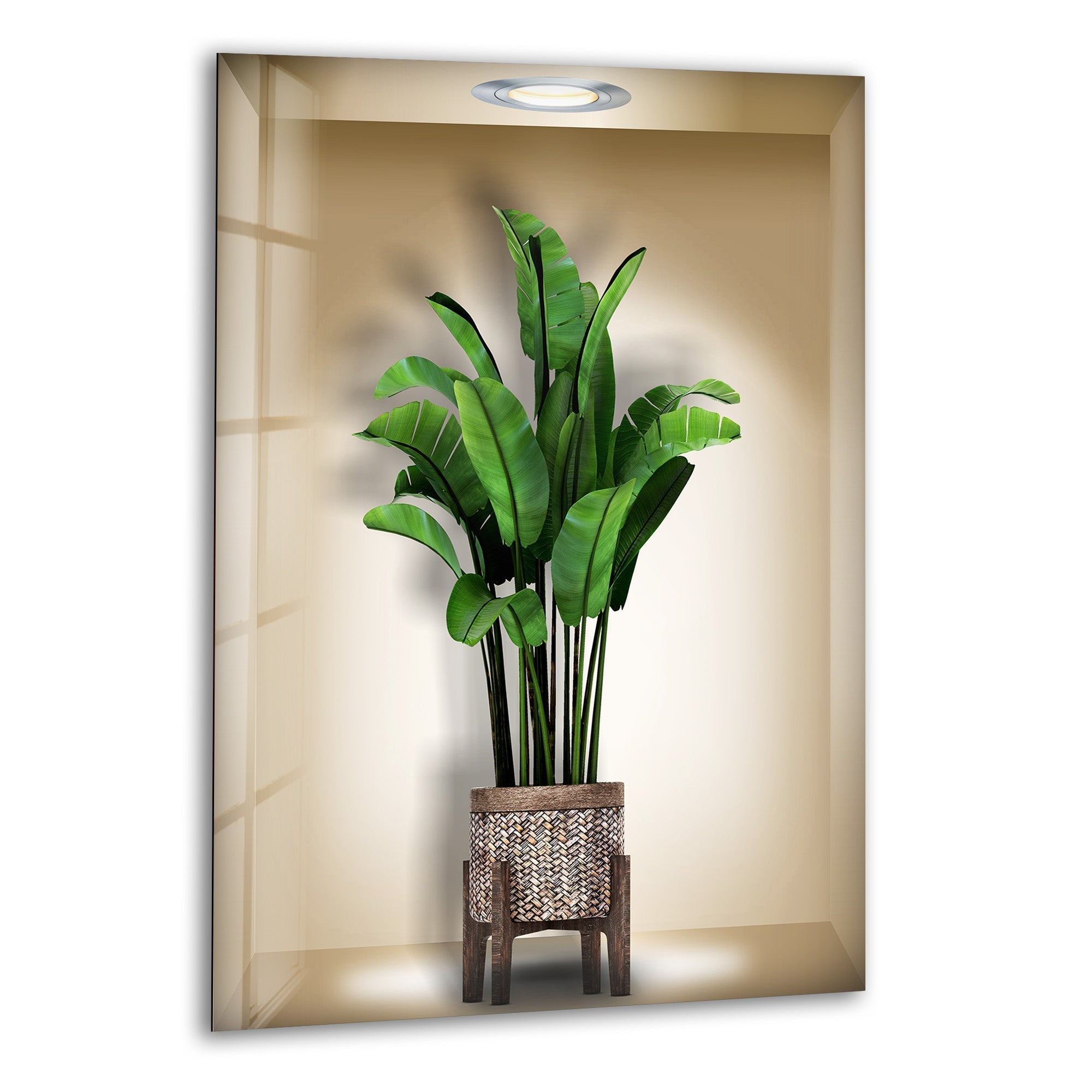 3D Floral Glass Wall Art - Elegant Handmade Home Decor for Living Room, Bedroom & Office - Perfect for Modern Interior Design & Gift Giving