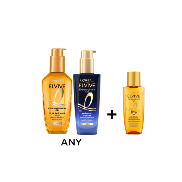 Elvive Extraordinary Hair Oil 100ml + 50ml - 15% Off | Nourishing & Shine Treatment for Dry, Damaged Hair | Perfect for Daily Use & Salon Results at Home