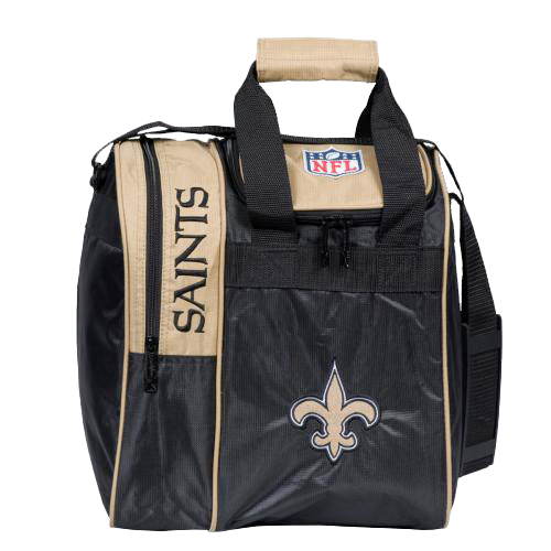 New Orleans Saints NFL Team Logo Tote Bowling Bag for Men & Women - Durable Sports Gym Bag for Bowling, Travel, and Workout Accessories
