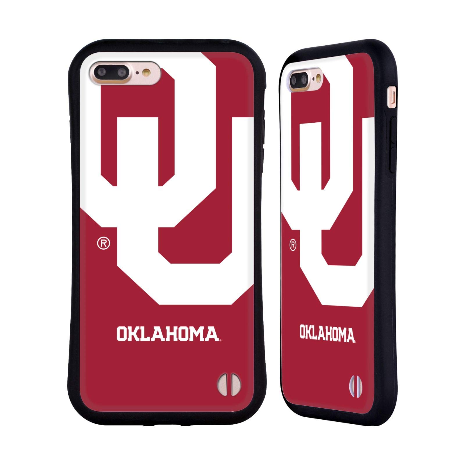 Officially Licensed University of Oklahoma OU Oversized Icon Hybrid Phone Case for iPhone 7 Plus/iPhone 8 Plus - Durable Protection with Team Spirit - Perfect for Game Days, Campus Life & OU Fans