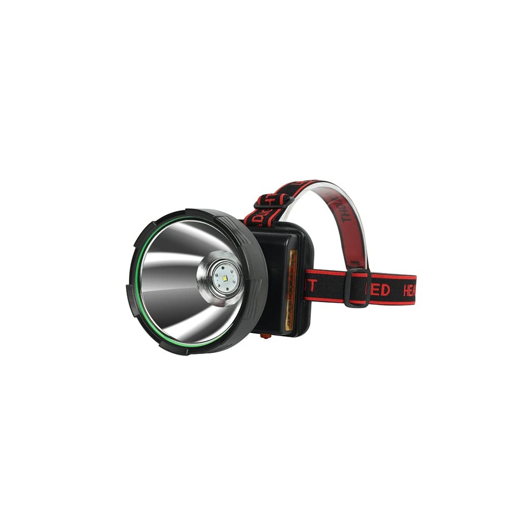 TONPOP Rechargeable LED Headlamp - 1000 Lumen Bright Light, Long-Range Head Mounted Flashlight for Outdoor Activities, Mining, Night Fishing & Hiking | Waterproof & Long Battery Life | Black Headlight for Camping, Running & Emergency Use