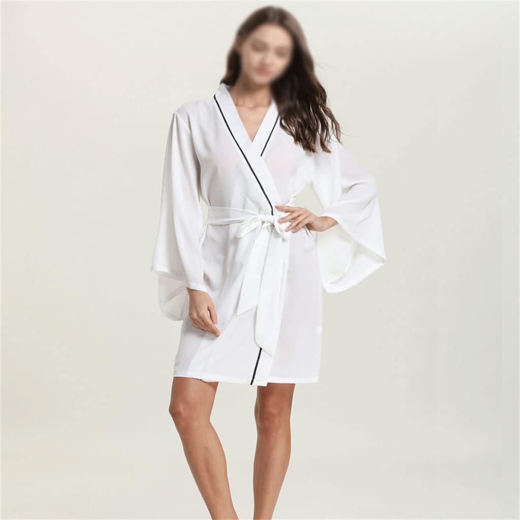 **Sexy Black Women's Sleepwear Set - Lingerie Nightgown & Robe for Comfortable Sleep & Lounge - Perfect Gift for Her (Medium)**    *Ideal for bedtime relaxation, spa days, honeymoon nights, and cozy home lounging.*