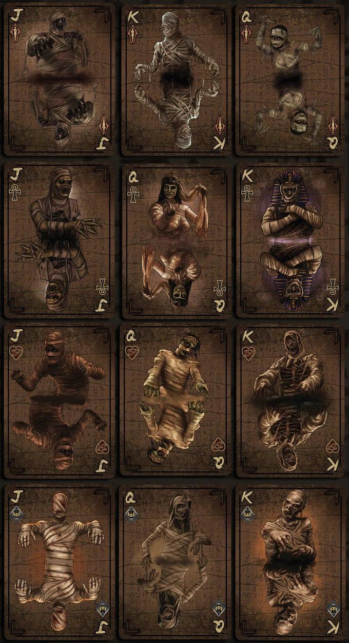 Bicycle Mummies Playing Cards - Premium Egyptian-Themed Deck for Magic Tricks, Poker, and Card Games | Perfect for Halloween, Parties, and Collectors