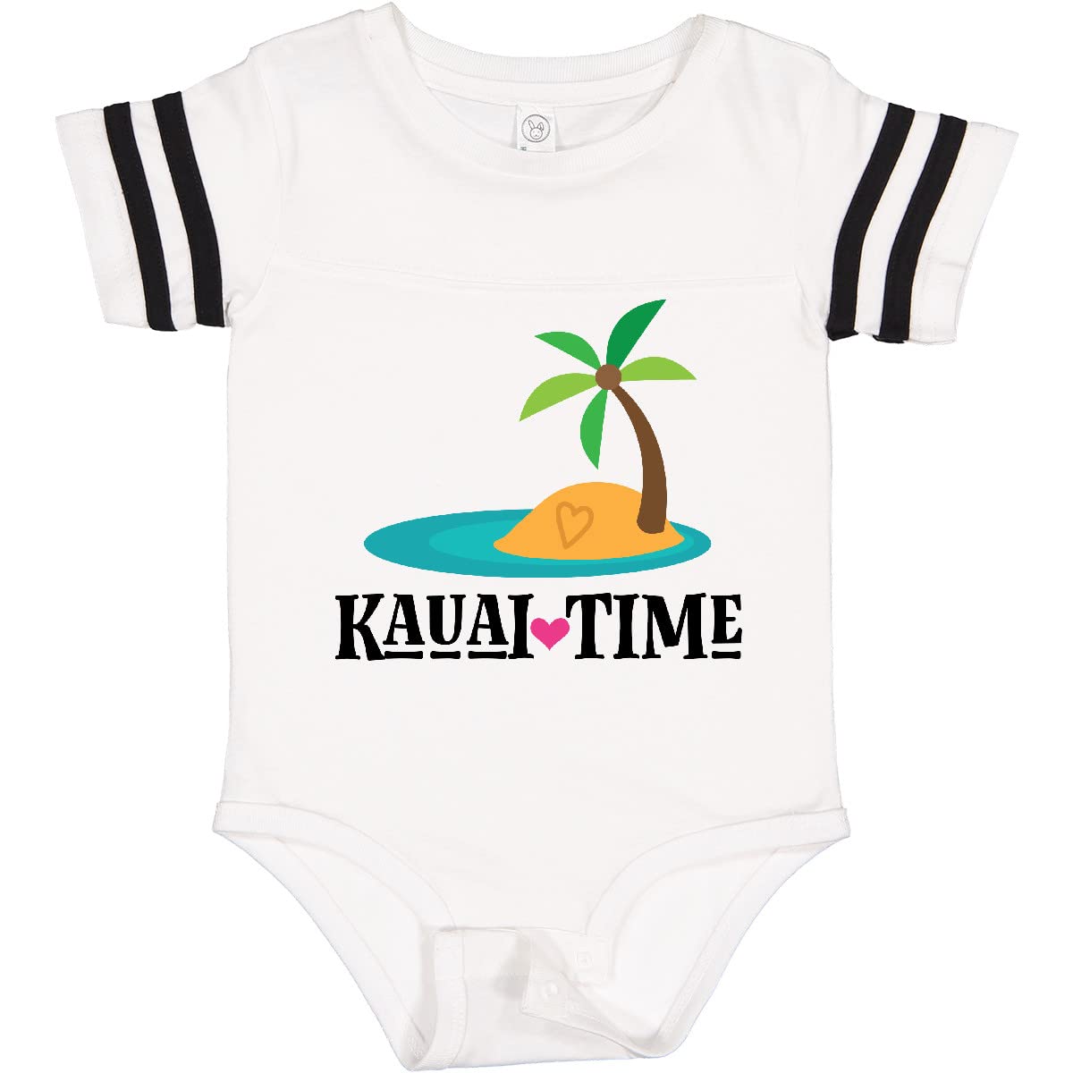 Inktastic Kauai Time Hawaii Island Baby Bodysuit - Soft Cotton Infant Onesie for Boys & Girls - Perfect for Beach Vacations, Family Photos & Hawaiian Theme Parties