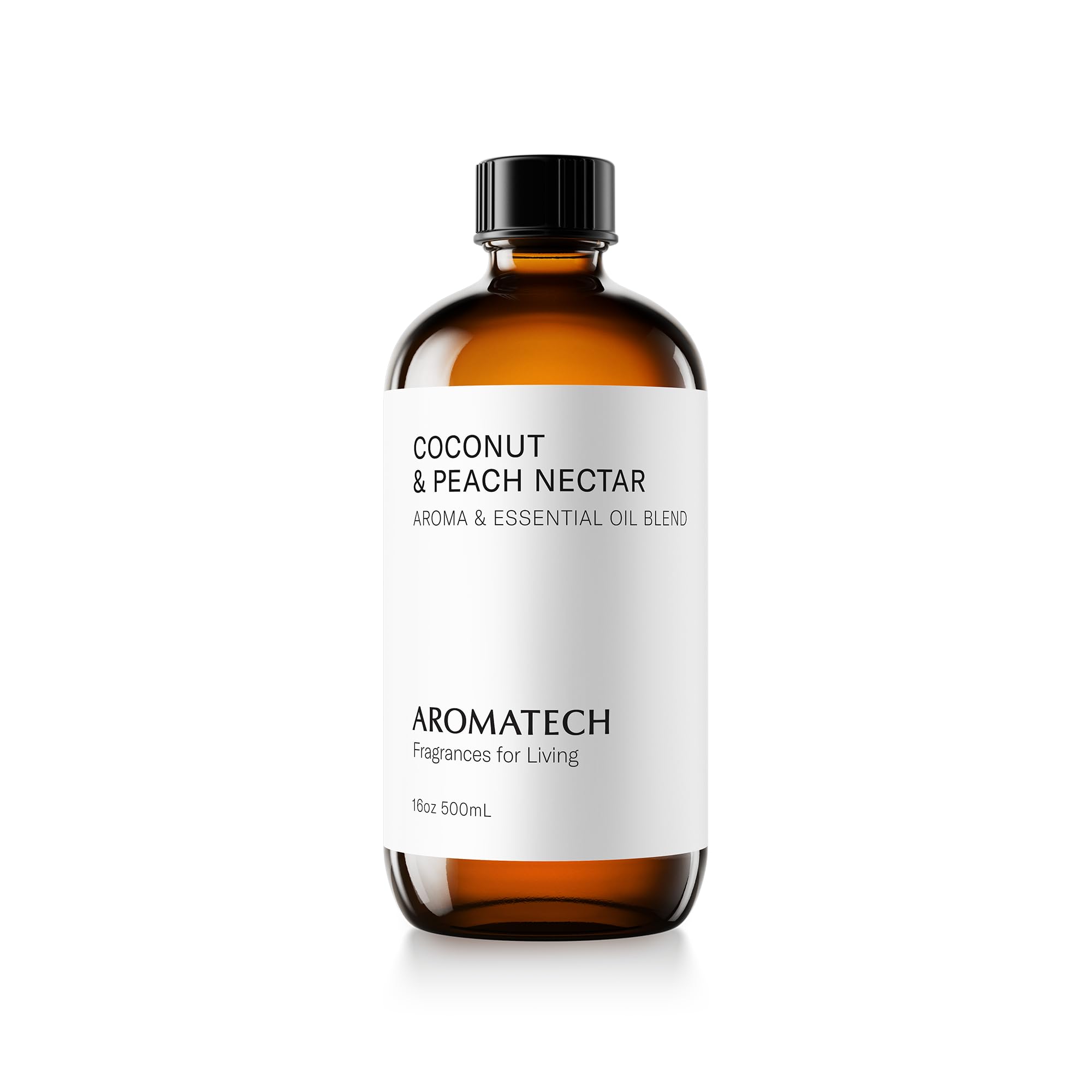 Premium Aromatech Coconut & Peach Nectar Essential Oil Blend - 16.9 fl oz (500mL) for Ultrasonic Diffusers & Nebulizers | Spa-Quality Aromatherapy for Home, Office, Yoga & Relaxation