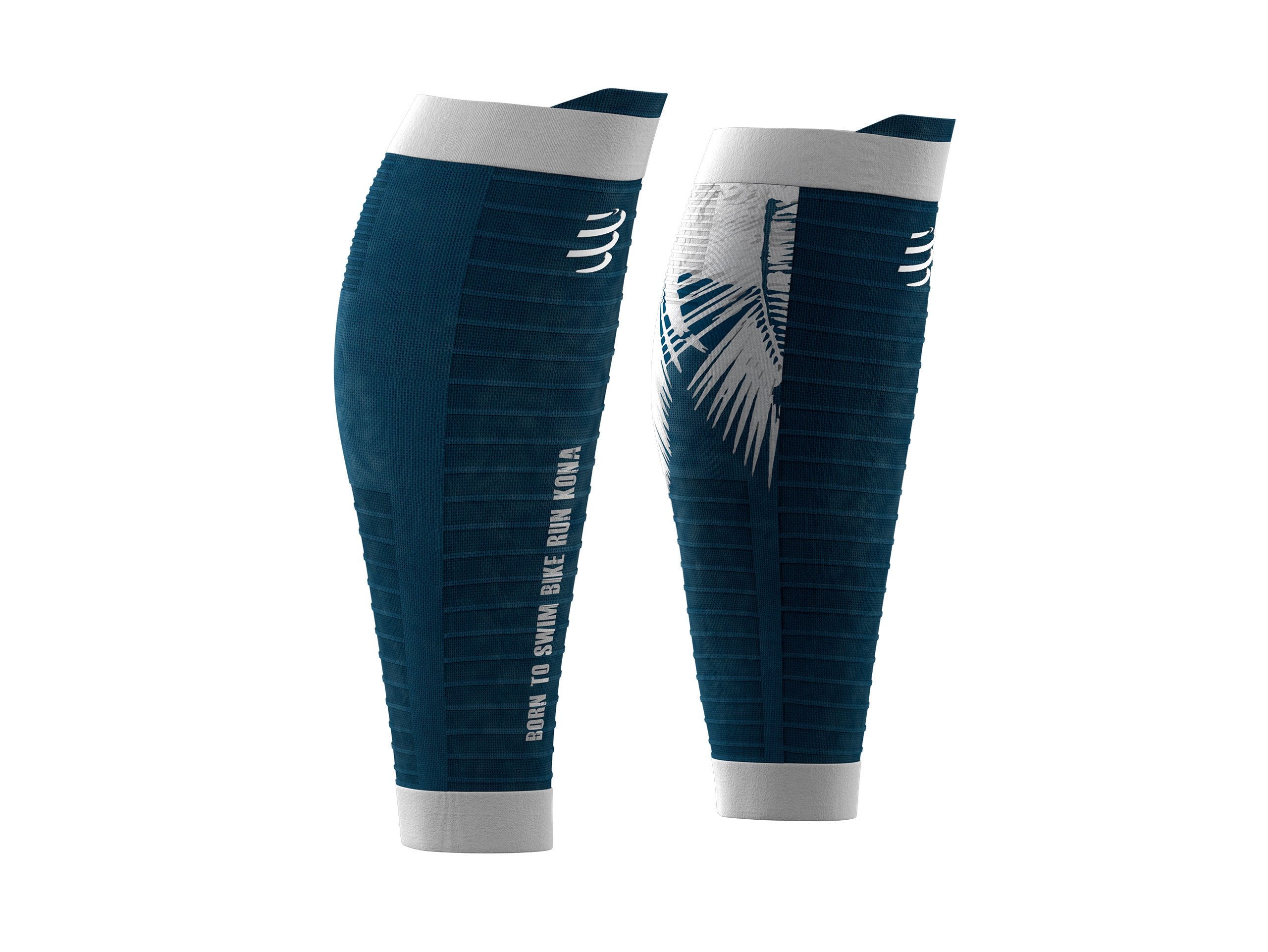 Compressport R2 Oxygen Calf Sleeves - Performance Compression for Running & Cycling - Kona 2019 Edition (R2V2UL KA19 5080) - Ideal for Marathon Training, Triathlons & Recovery