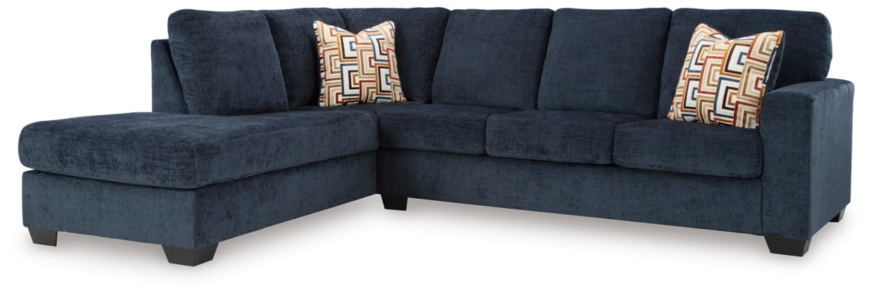 Aviemore 2-Piece Sectional Sofa with Left-Hand Facing Chaise in Ink Color - Perfect for Living Room, Family Room & Small Spaces