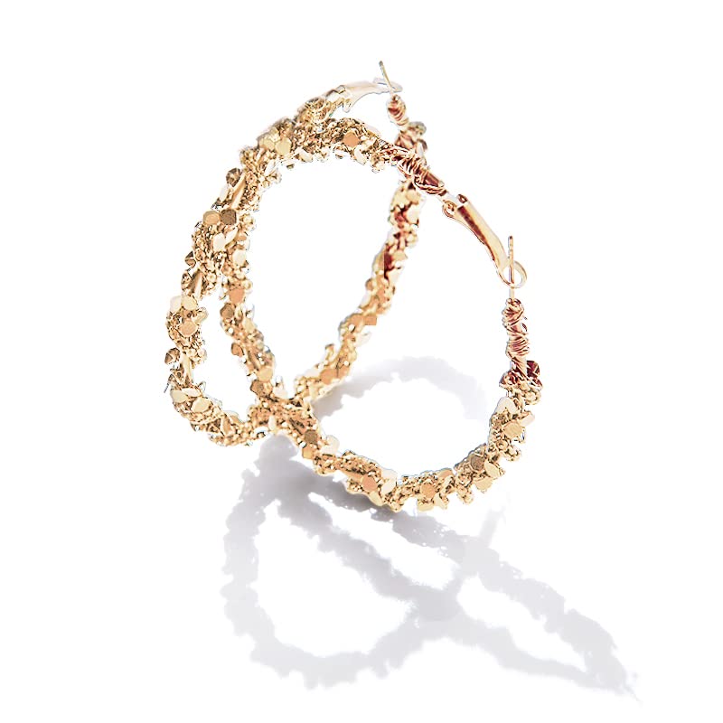 Crystal Cubic Dangle Hoop Earrings for Women - Trendy Black Big Stud Earrings Jewelry | Perfect for Parties, Weddings & Everyday Wear
