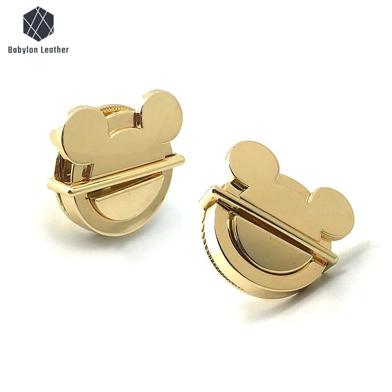 Mickey Mouse Fashion Handbag Lock - Snap Lock Press Thumb Lock for Women's Purses, Bags & Wallets - Secure Your Valuables in Style | Perfect for Travel, Shopping & Everyday Use