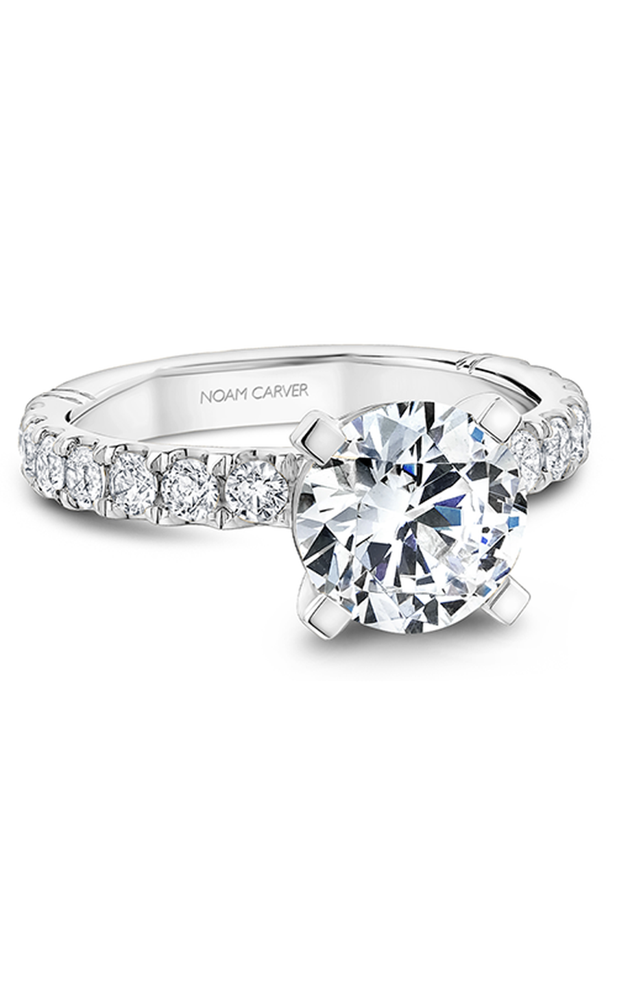 Noam Carver Atelier A012 01A Diamond Engagement Ring - Elegant Solitaire Wedding Band for Proposals & Anniversaries