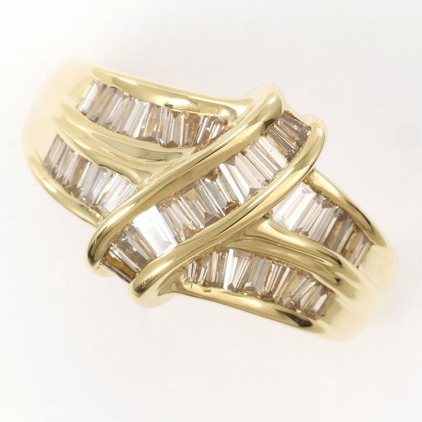 18K Yellow Gold Diamond Ring for Women - Elegant Solitaire Engagement & Wedding Band - Perfect for Proposals, Anniversaries, and Special Occasions