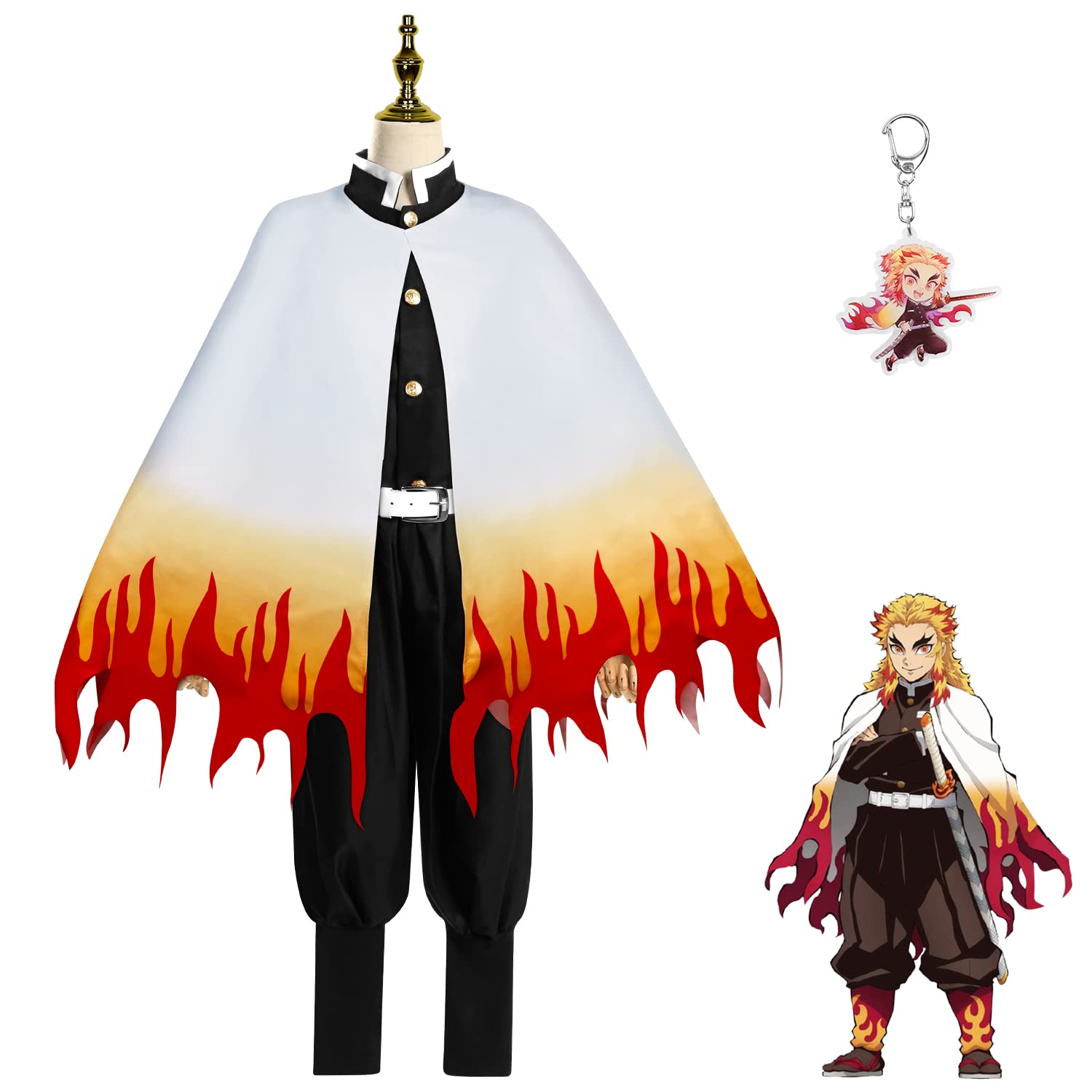 Demon Slayer Anime Cosplay Costume Set - Full Uniform Outfit for Kids & Adults | Halloween, Comic Con, Cosplay Events & Themed Parties