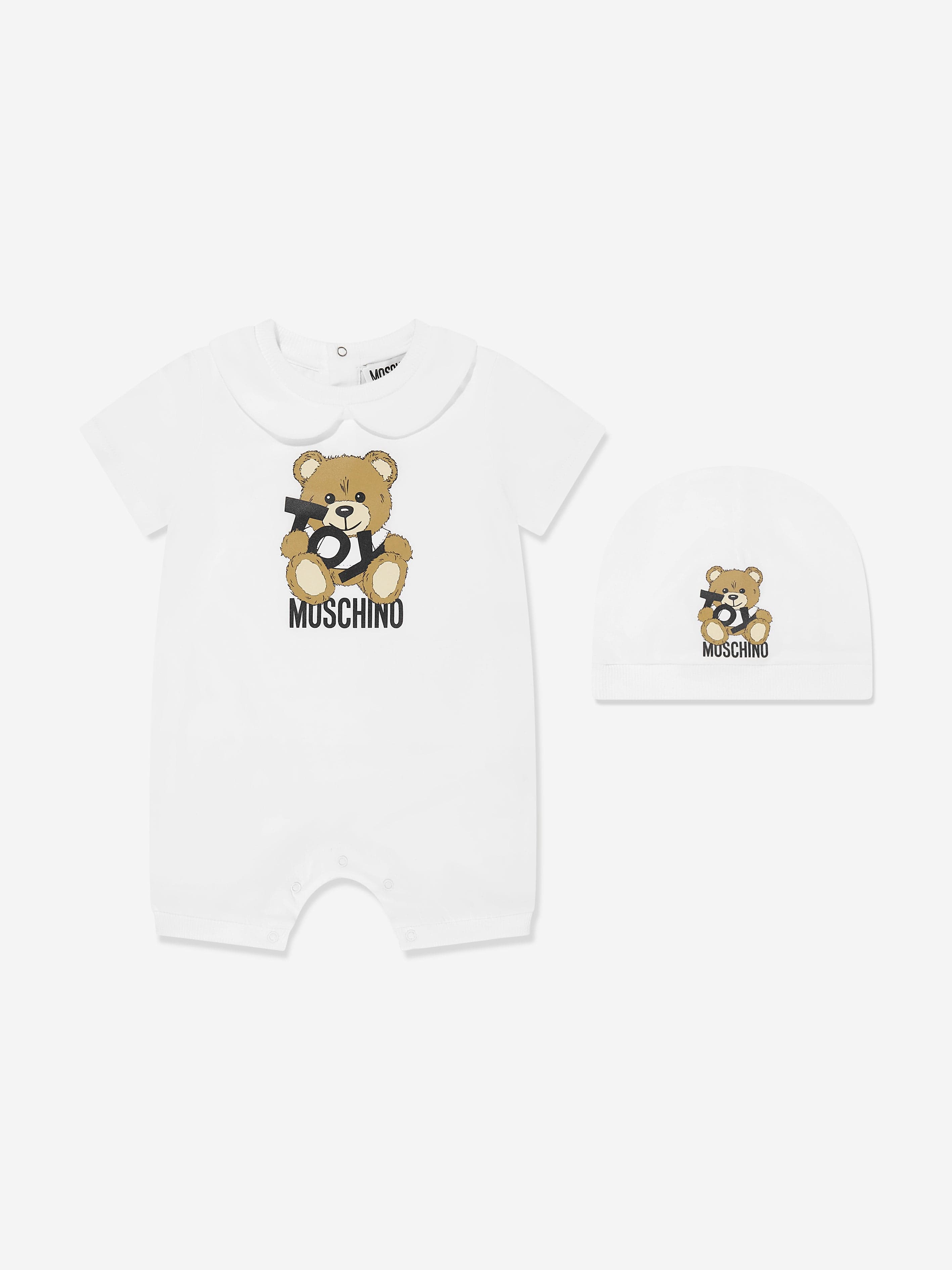 Adorable Baby Teddy Bear Romper Set - Soft White Cotton Jumpsuit for Newborns & Infants | Perfect for Photo Shoots, Birthday Parties & Everyday Wear