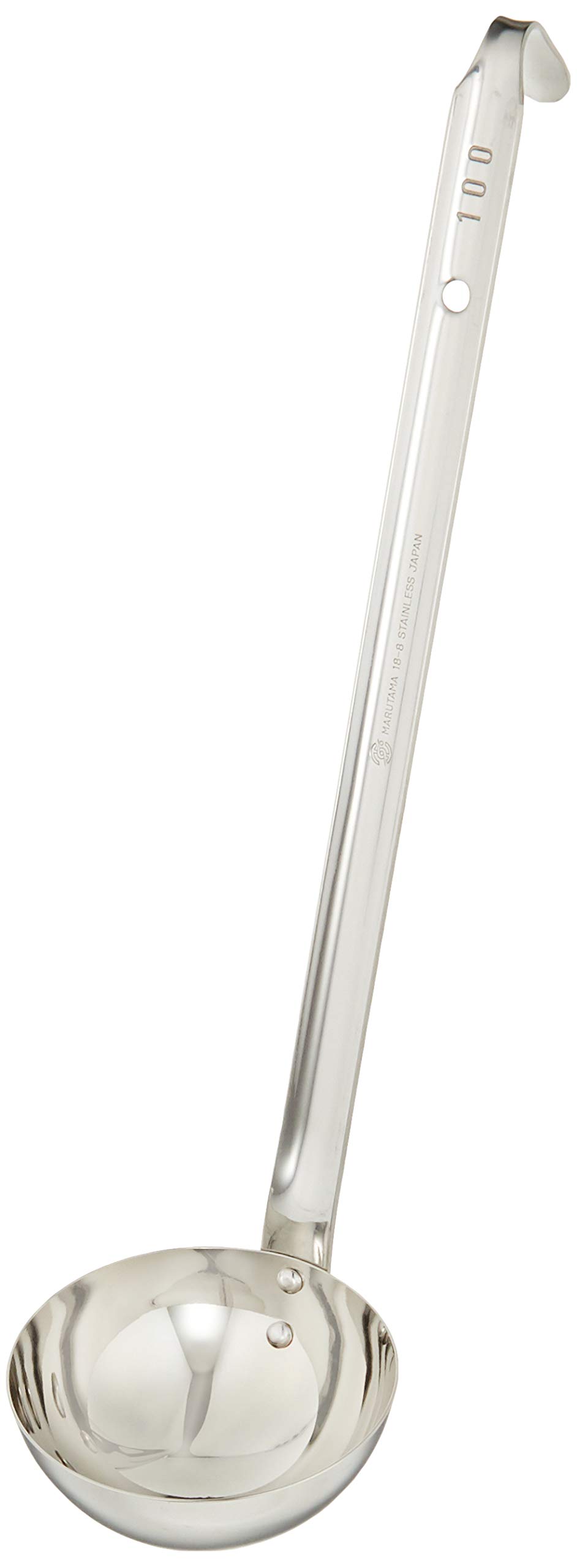 Premium Gyokorodo Soup Ladle 100cc - 18/8 Stainless Steel Japanese Soup Spoon - Perfect for Ramen, Miso Soup & Hot Pot Serving - Authentic Japanese Kitchenware