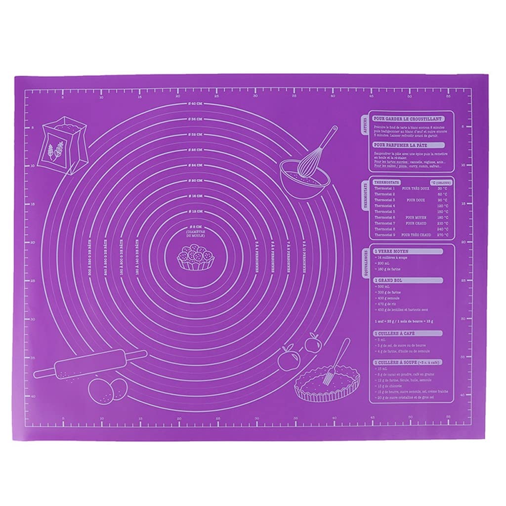 Non-Stick Silicone Baking Mat for Kneading Dough, Rolling Pastry & Cake Decorating - Heat Resistant Kitchen Cooking Tool for Bread, Cookies & Pizza Making - Perfect for Home Bakers & Professional Chefs