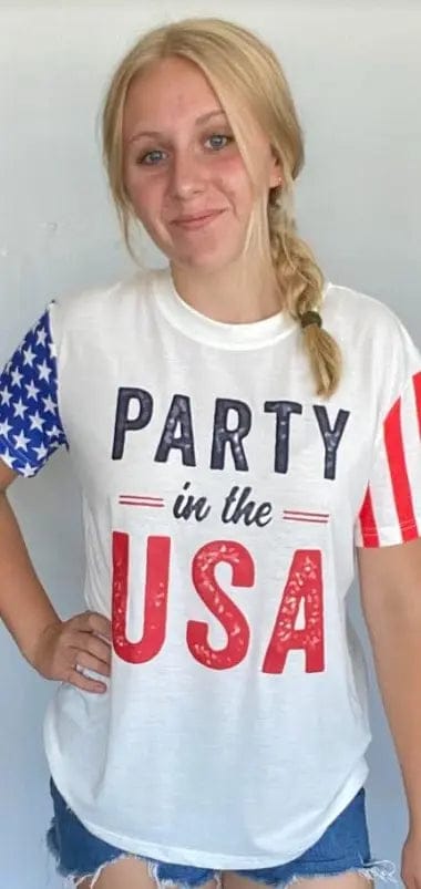 USA Patriotic T-Shirt for Men & Women - American Flag Graphic Tee for 4th of July, Independence Day & National Pride - Perfect for Parties, BBQ & Casual Wear