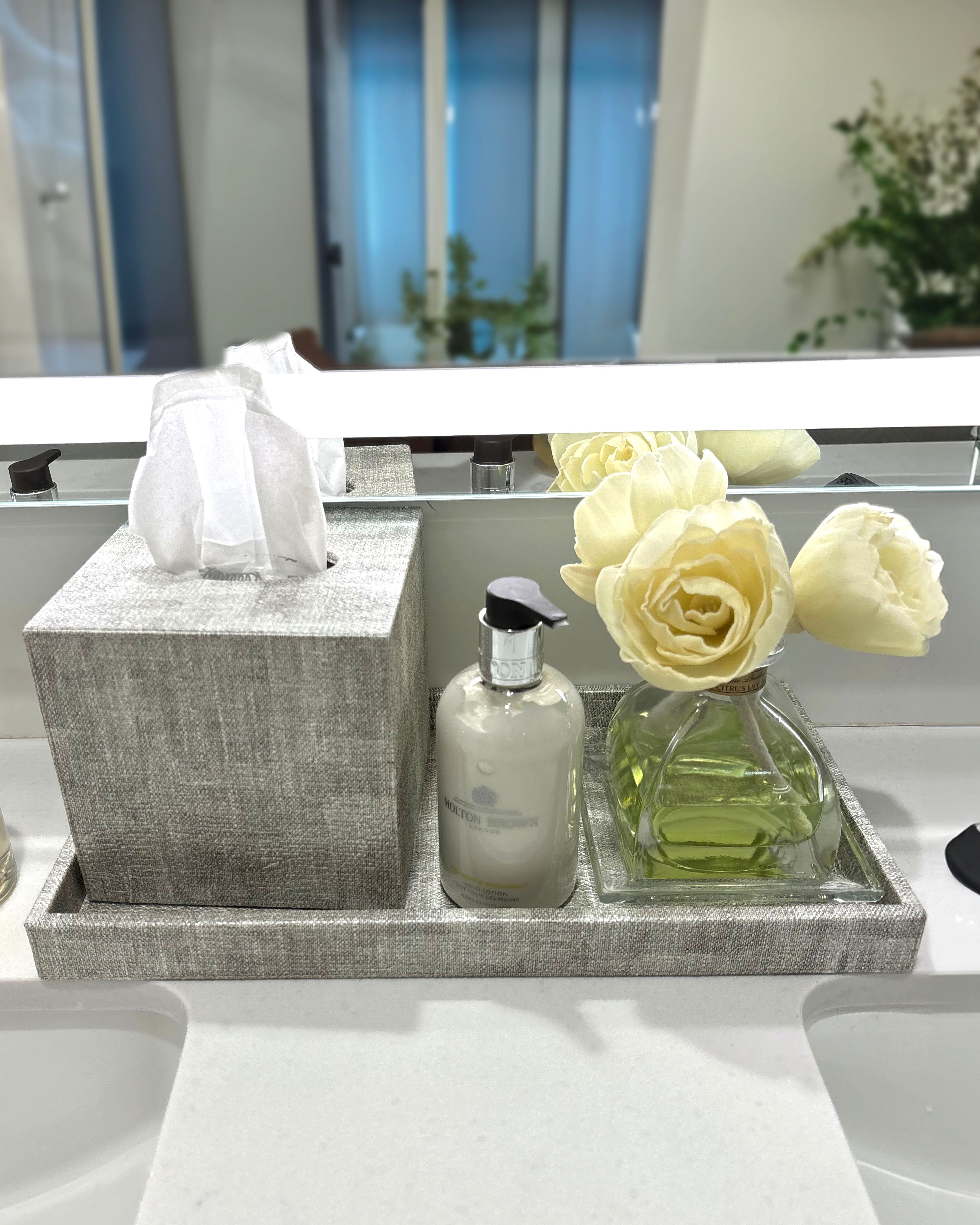 Premium Luster Bath Accessories Set - Shower Caddy, Soap Dish & Toothbrush Holder - Modern Bathroom Organizer for Home & Spa Decor
