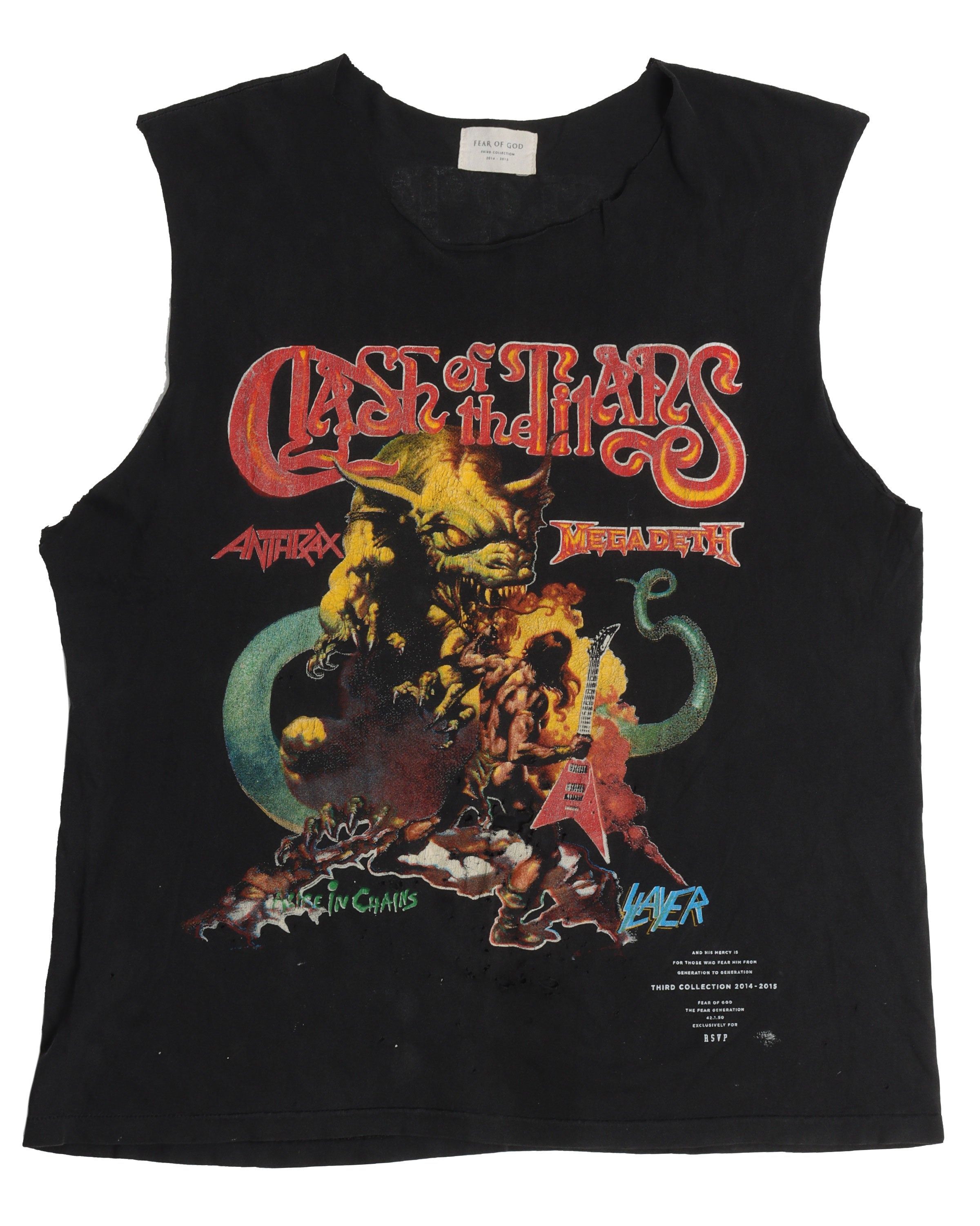 Clash of the Titans Sleeveless Graphic T-Shirt - 3rd Collection | Cool Vintage Pop Culture Tee for Men & Women | Perfect for Casual Wear, Cosplay, and Comic Con Events