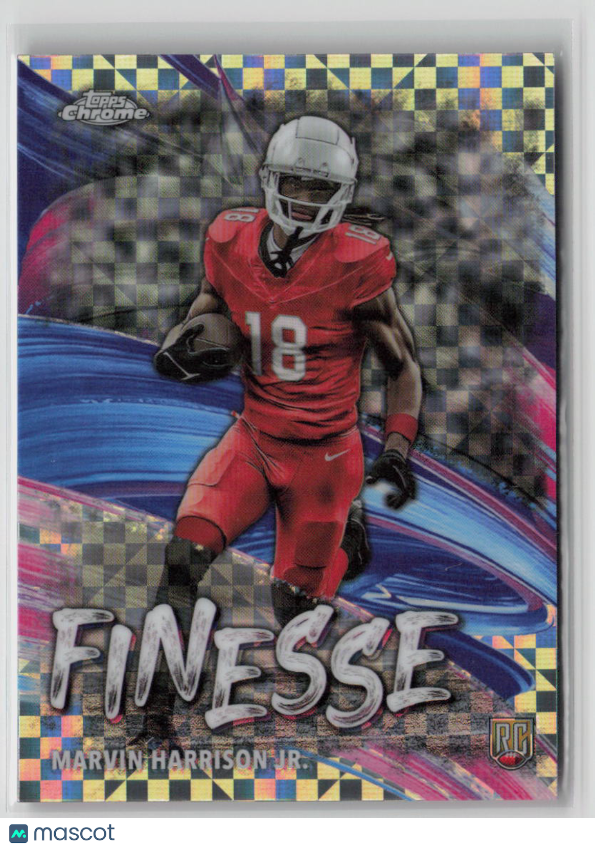 2024 Topps Chrome Marvin Harrison Jr. Rookie Card #F5 - Collectible Football Trading Card for NFL Fans & Sports Memorabilia Enthusiasts - Perfect for Display, Trading, and Investment