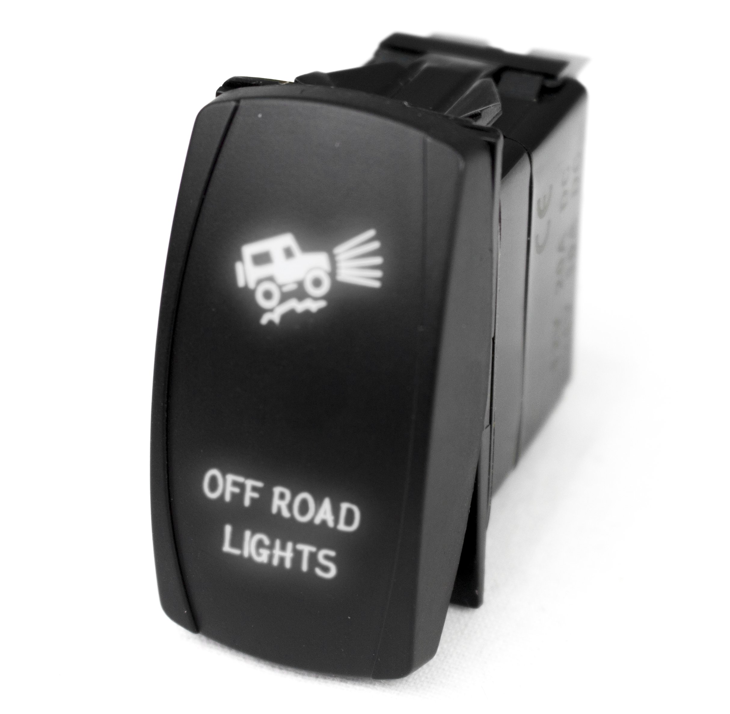 LED Rocker Switch 10W White for Off-Road Lights & Trucks