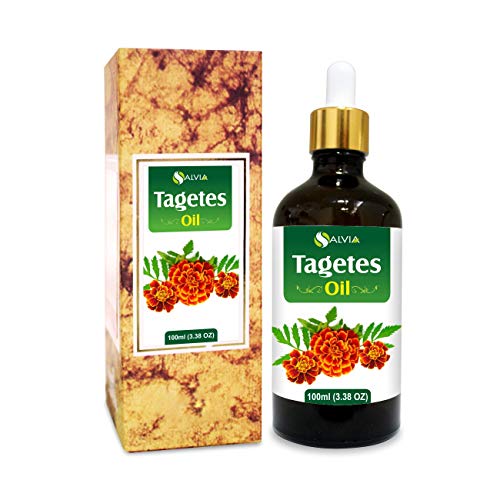 100% Pure Tagetes Essential Oil with Dropper - 100ml Undiluted Natural Marigold Oil for Aromatherapy, Massage & Skin Care