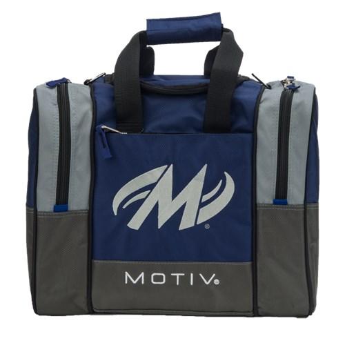 Motiv Shock Navy Single Tote Bowling Bag - Lightweight Durable Bowling Accessory for League Play & Practice - Perfect for Bowling Balls, Shoes & Accessories Storage