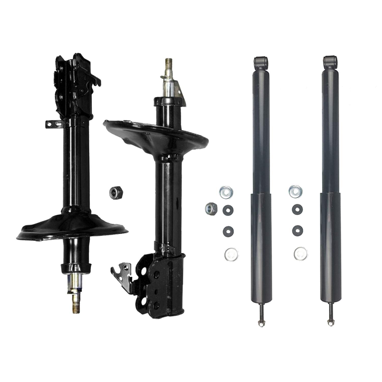 Toyota RAV4 1996-2000 Front & Rear Struts Shock Absorbers - 2.0L L4 AWD/FWD Suspension Replacement Parts - Perfect for Off-Roading, Daily Commuting & Smooth Ride Comfort