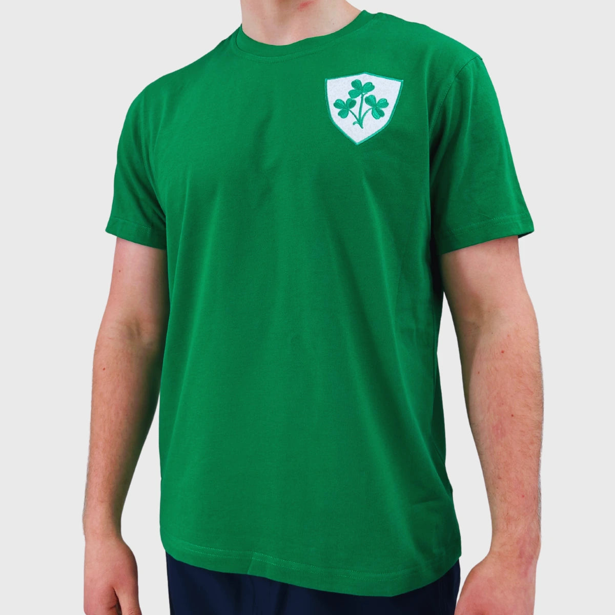 Samurai Ireland Vintage Collection Cotton T-Shirt - Soft Green Retro Tee for Men | Casual Wear, Street Style & Anime Cosplay