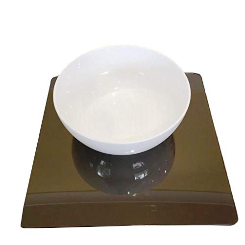 Premium Bronze Mirror Square Placemat Set - Elegant & Durable Table Setting for 8 - Perfect for Dining, Parties, and Home Decor