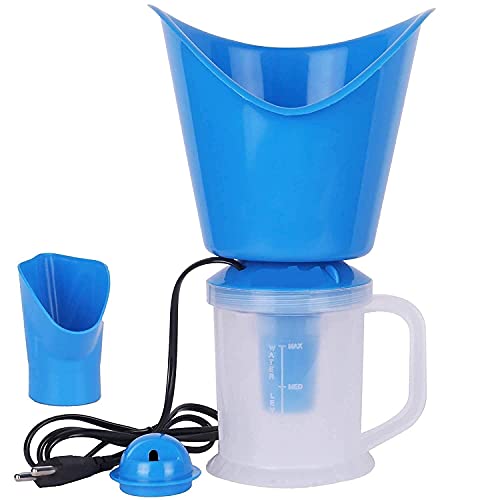 YUVI TRADERS 3-in-1 Face, Nose & Cough Steamer - Plastic Steam Vaporizer with Nozzle Inhaler, Facial Sauna & Steamer Machine for Adults & Kids (Multicolor) - Perfect for Cold Relief, Sinus Care & Skin Hydration at Home