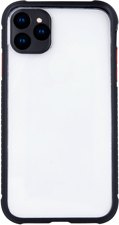 Apple iPhone SE 2 (2020) Shockproof Hard Case with Colored Buttons - Black | Protective Cover for Everyday Use, Travel & Outdoor Activities