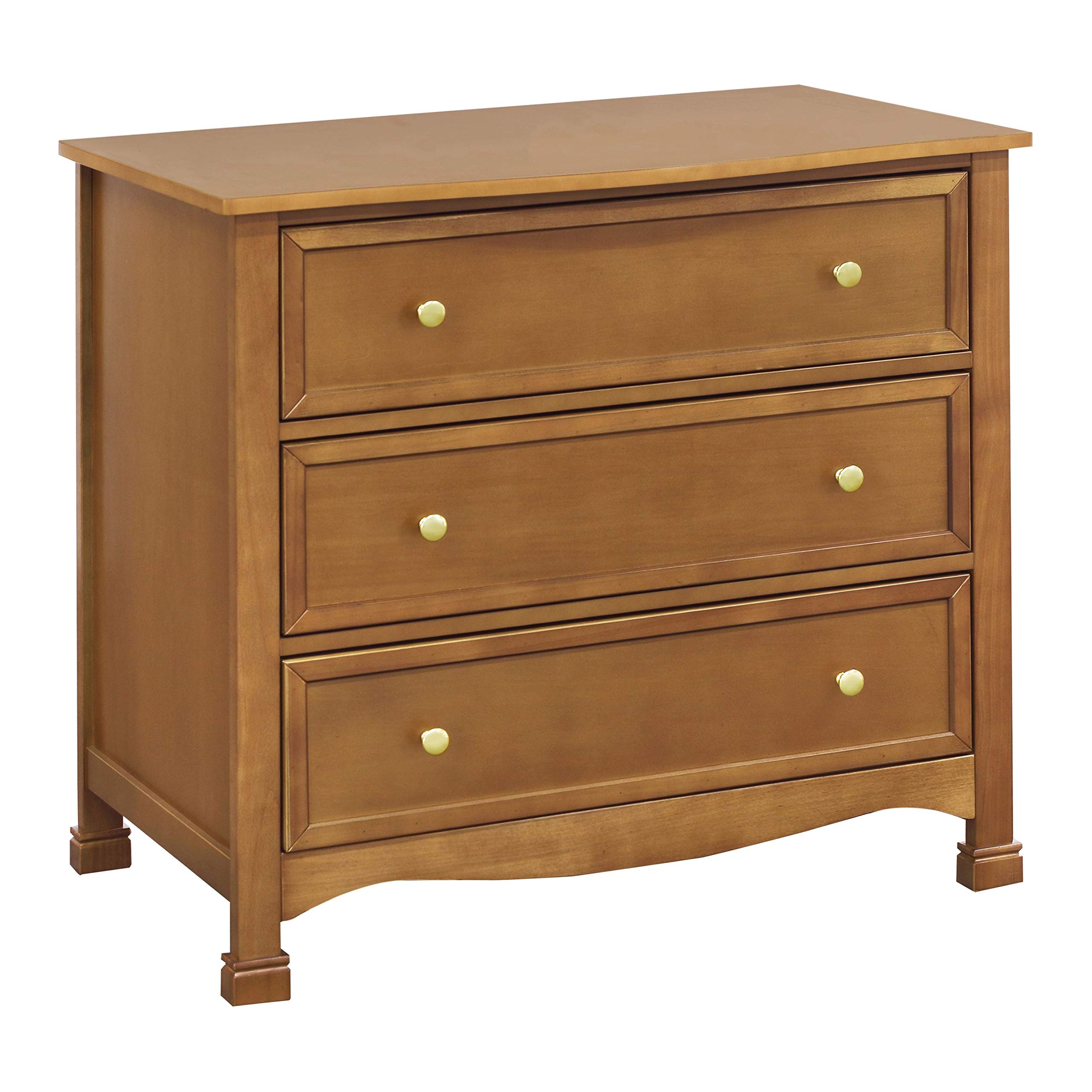 DaVinci Kalani 3-Drawer Chestnut Wood Dresser - Stylish Nursery & Bedroom Storage Furniture for Baby Clothes, Toys & Essentials