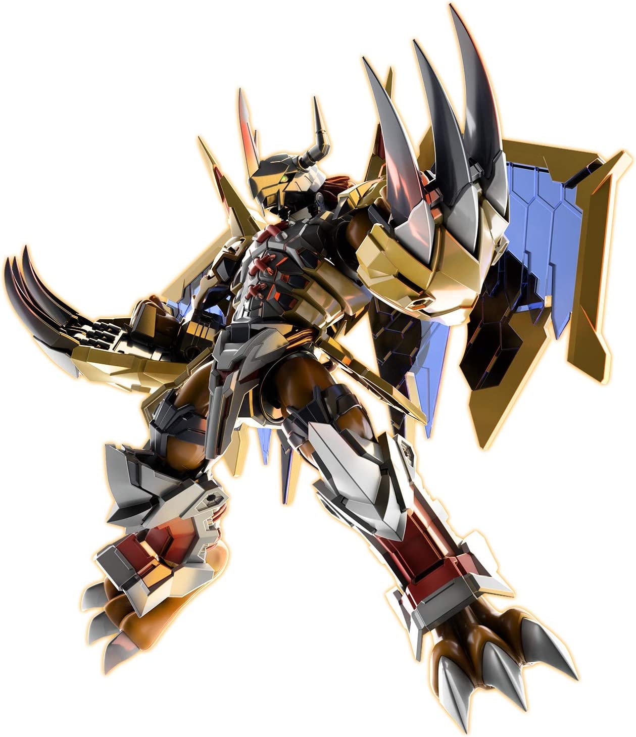 Digimon Figure Rise Standard Amplified Wargreymon (Gold) Model Kit - Perfect for Collectors & Anime Fans | Display & Battle Scenes