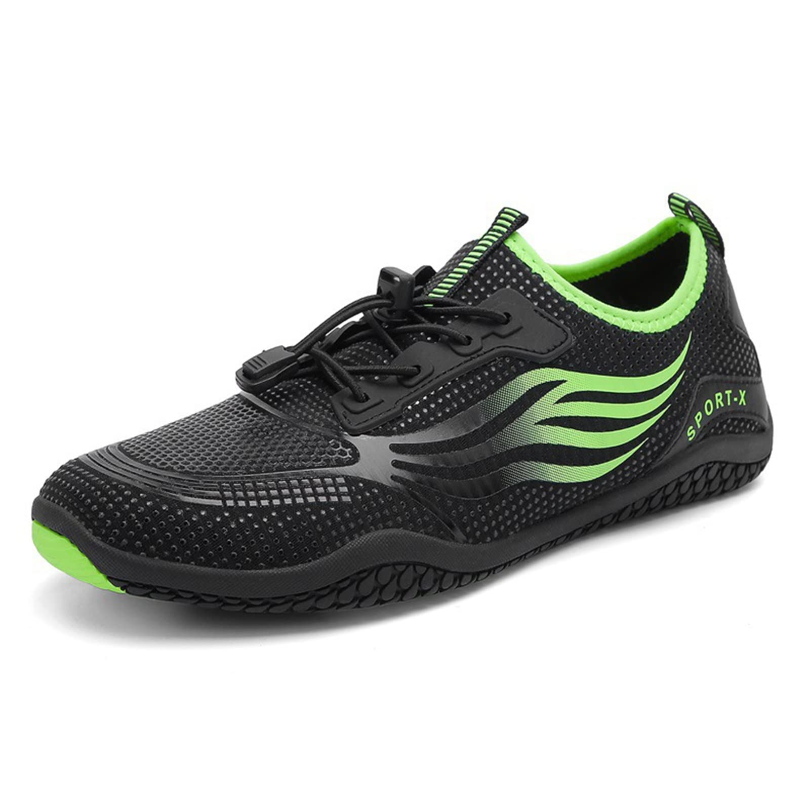 TYTbygml Unisex Water Shoes for Men & Women - Non-Slip Comfort Pool & Beach Shoes for Swimming, Boating, Fishing - Perfect for Beach Vacations, Water Sports & Outdoor Activities (Black, Size 7.5)
