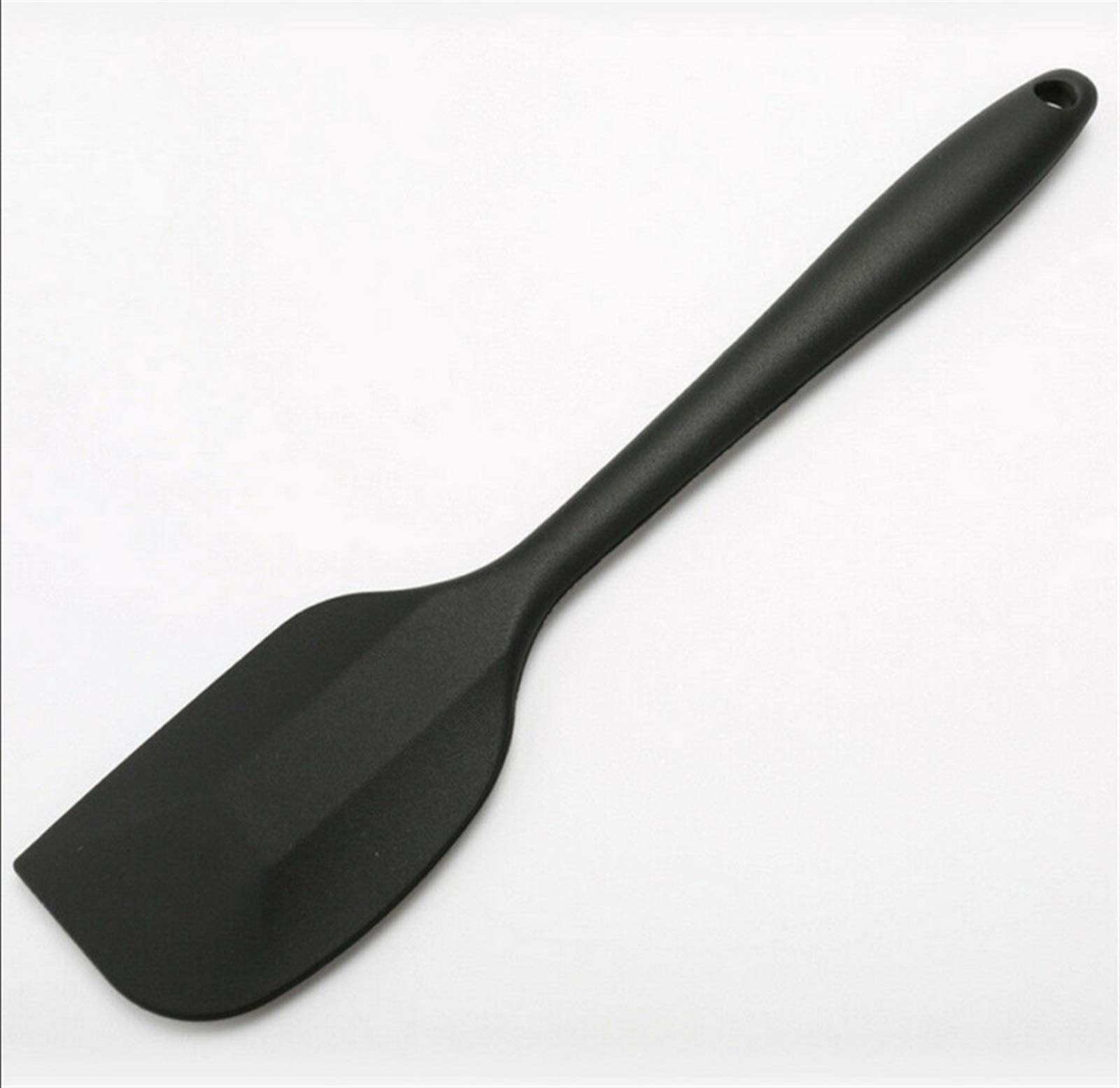 WUCHENG Mini Silicone Baking Spatula - Small Heat-Resistant Icing Spoon & Scraper - Perfect for Cake Decorating, Cookie Dough, and Mixing Batters (Black)