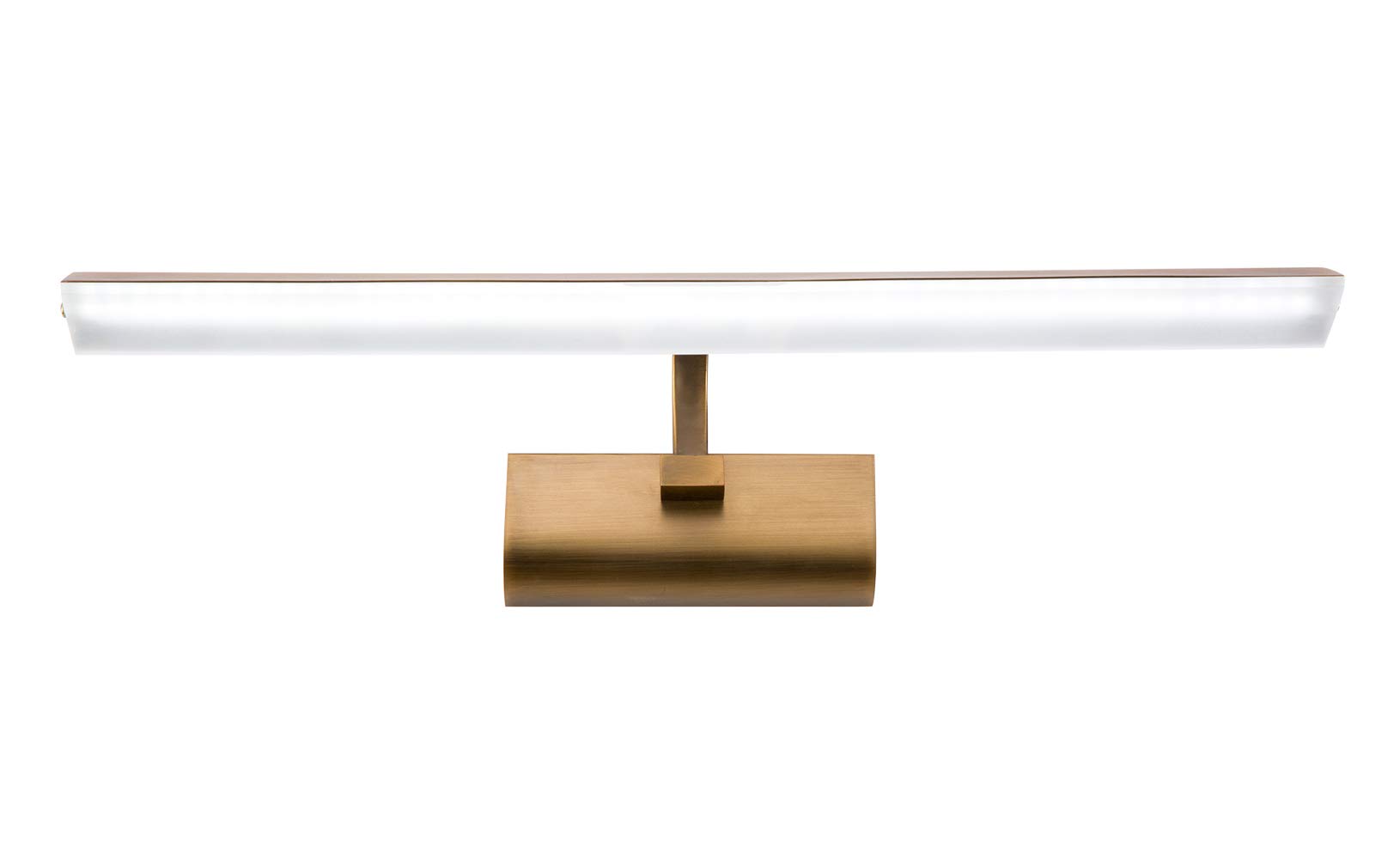 Waterproof LED Vanity Mirror Light - 16.4 Inch Frosted Bathroom Wall Fixture with Warm White Front Lighting (8W) - Perfect for Makeup Application, Shaving & Bathroom Decor