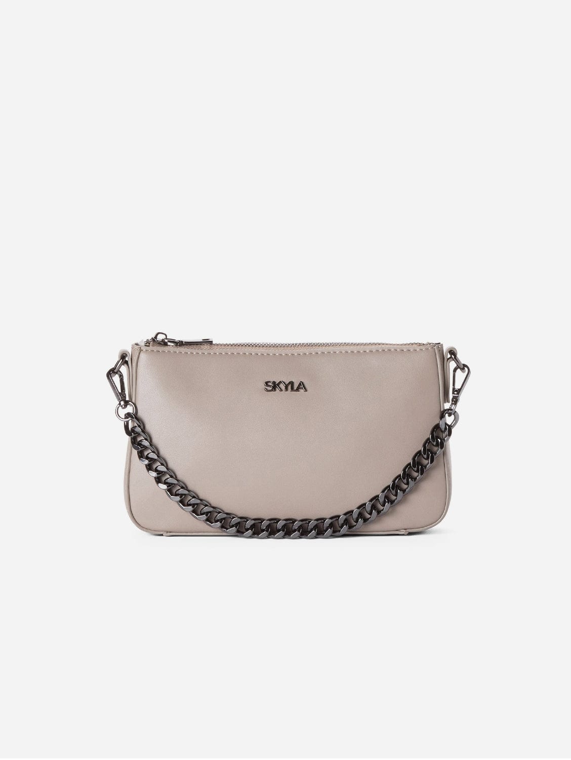 Jordan Vegan Leather Crossbody Bag for Women | Stone Grey Shoulder Purse | Fashionable & Lightweight | Perfect for Work, Travel & Daily Use