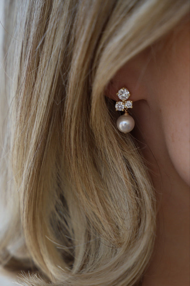 Dahlia Stud Earrings for Women - Elegant Floral Flower Earrings for Daily Wear, Parties & Gifts | Hypoallergenic Stainless Steel Jewelry