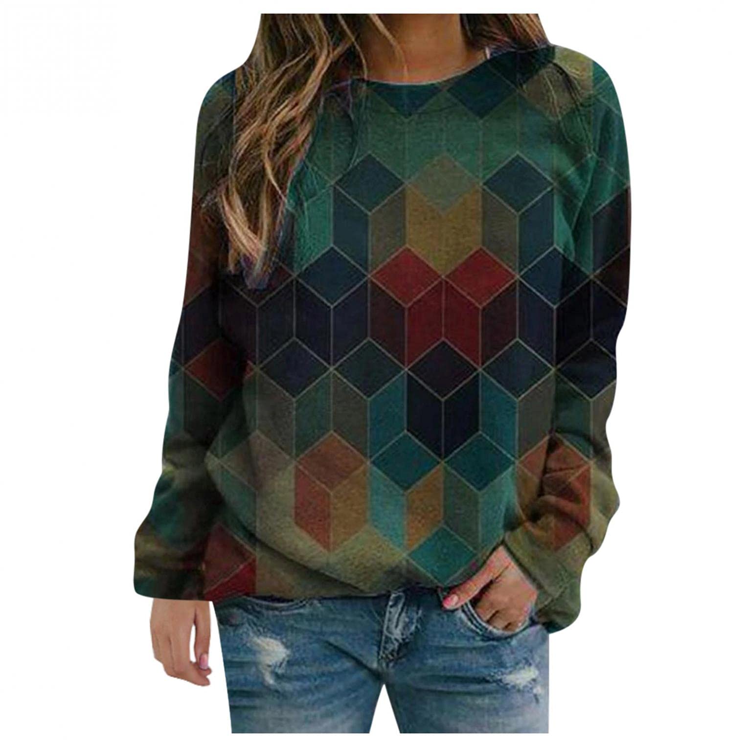 FABIURT Women's Sweaters - Trendy Fall 2021 Ugly Christmas Sweater & Casual Short Sleeve Sunflower Graphic Tee - Loose Fit Tops for Work, Summer Outfits & Holiday Parties