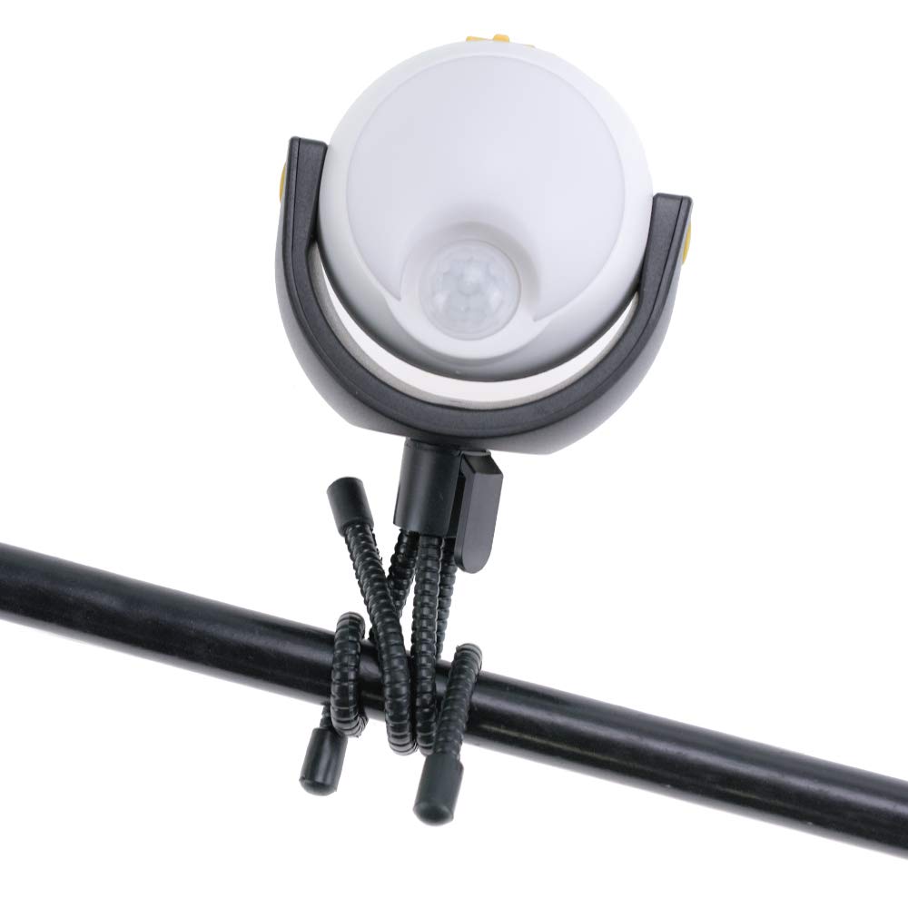 Waterproof Motion Sensor LED Night Light with Magnetic Base - Battery Powered Tripod Light for Home, Basement, Lawn, Yard, Pathway & Garden - Perfect for Outdoor Safety and Indoor Night Navigation