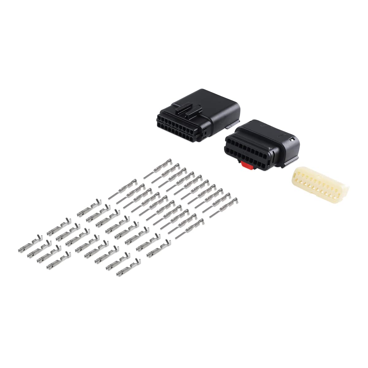 20 Pin Waterproof Sealed Dual Row Wire Connector - Weatherproof Electrical Connectors for Automotive, Marine & Outdoor Electronics