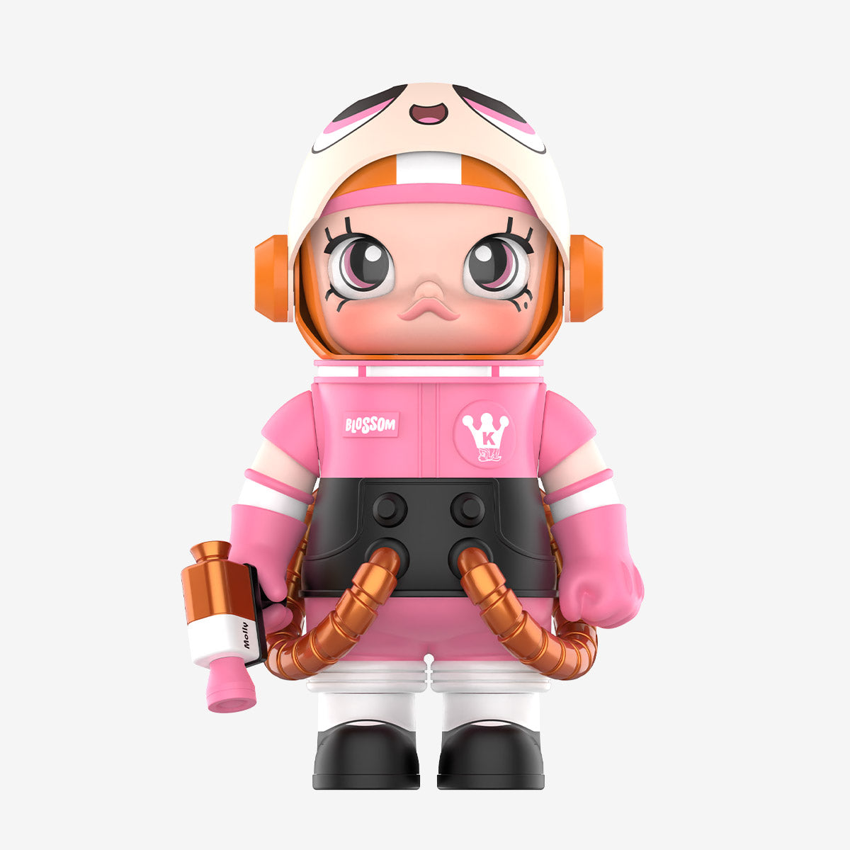 POP MART MEGA SPACE MOLLY 400%+100% THE POWERPUFF GIRLS Blossom Collectible Figure - Limited Edition Designer Toy for Display & Collection, Perfect for Anime Fans and Home Decor