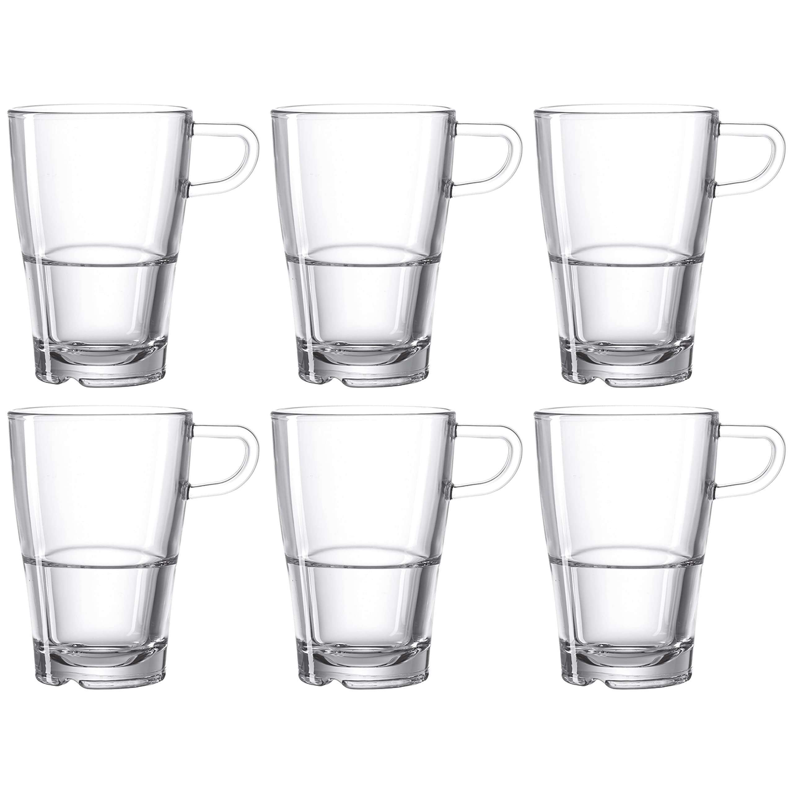 LEONARDO Latte Macchiato Senso Clear Glass Coffee Cup - Perfect for Espresso, Cappuccino & Macchiato at Home, Cafe or Office