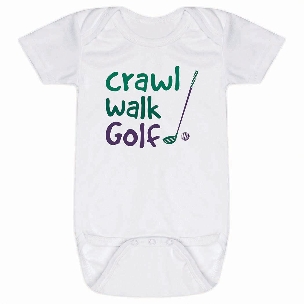 Golf Baby Onesie - Sport Theme Bodysuit for Crawling & Walking