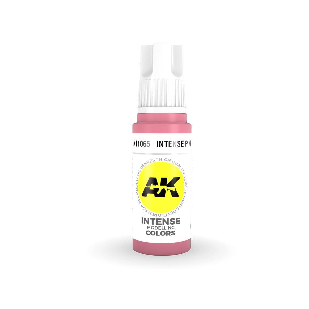 AK Interactive AK11065 Intense Pink Acrylic Paint - 17ml Bottle (3rd Gen) for Miniature Painting, Model Kits & Warhammer Figures - High Pigment, Fast Drying Hobby Paint