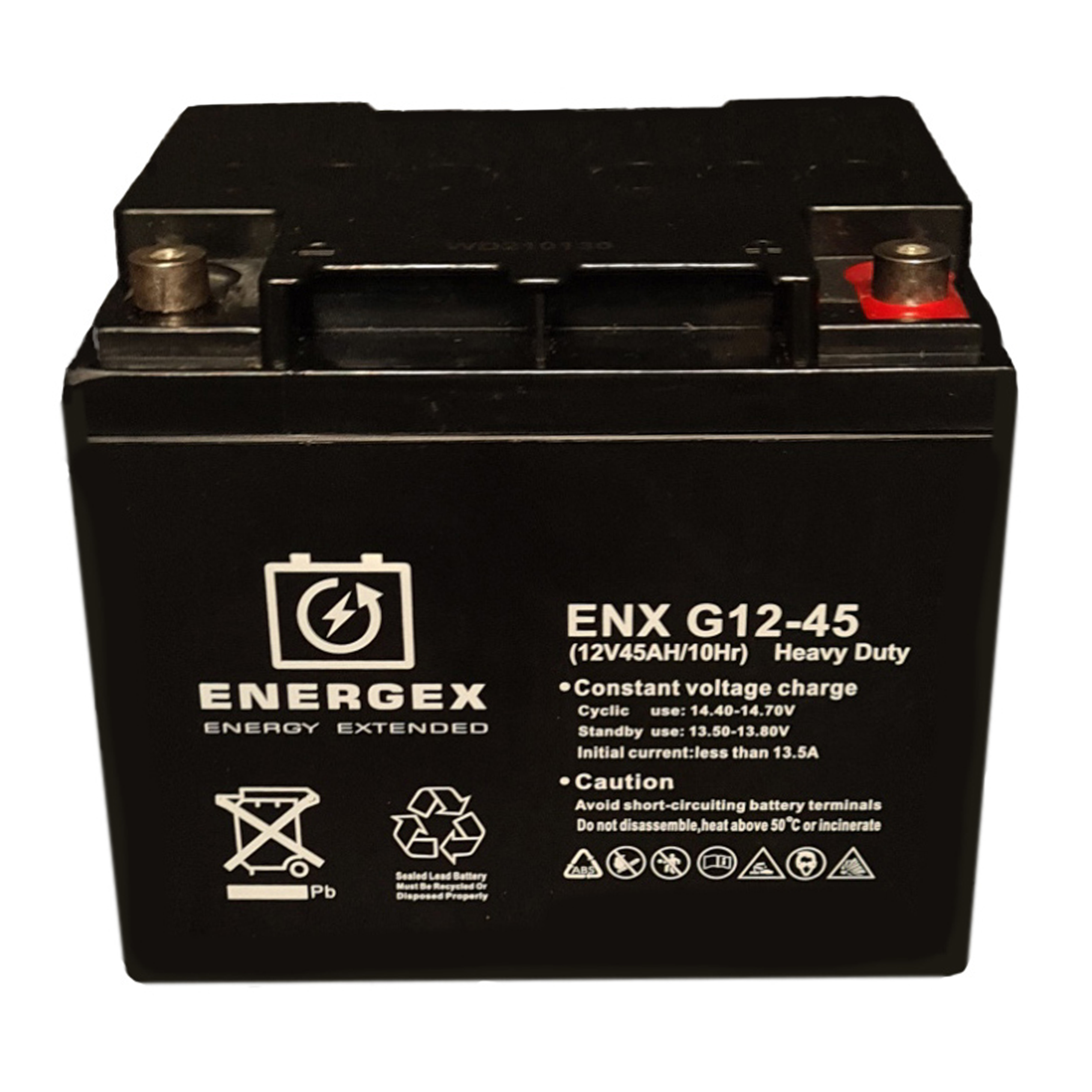 Energex 12V 45Ah GEL Deep Cycle Mobility Scooter Battery - Long Lasting Power for Electric Wheelchairs & Power Chairs - Perfect for Indoor/Outdoor Use
