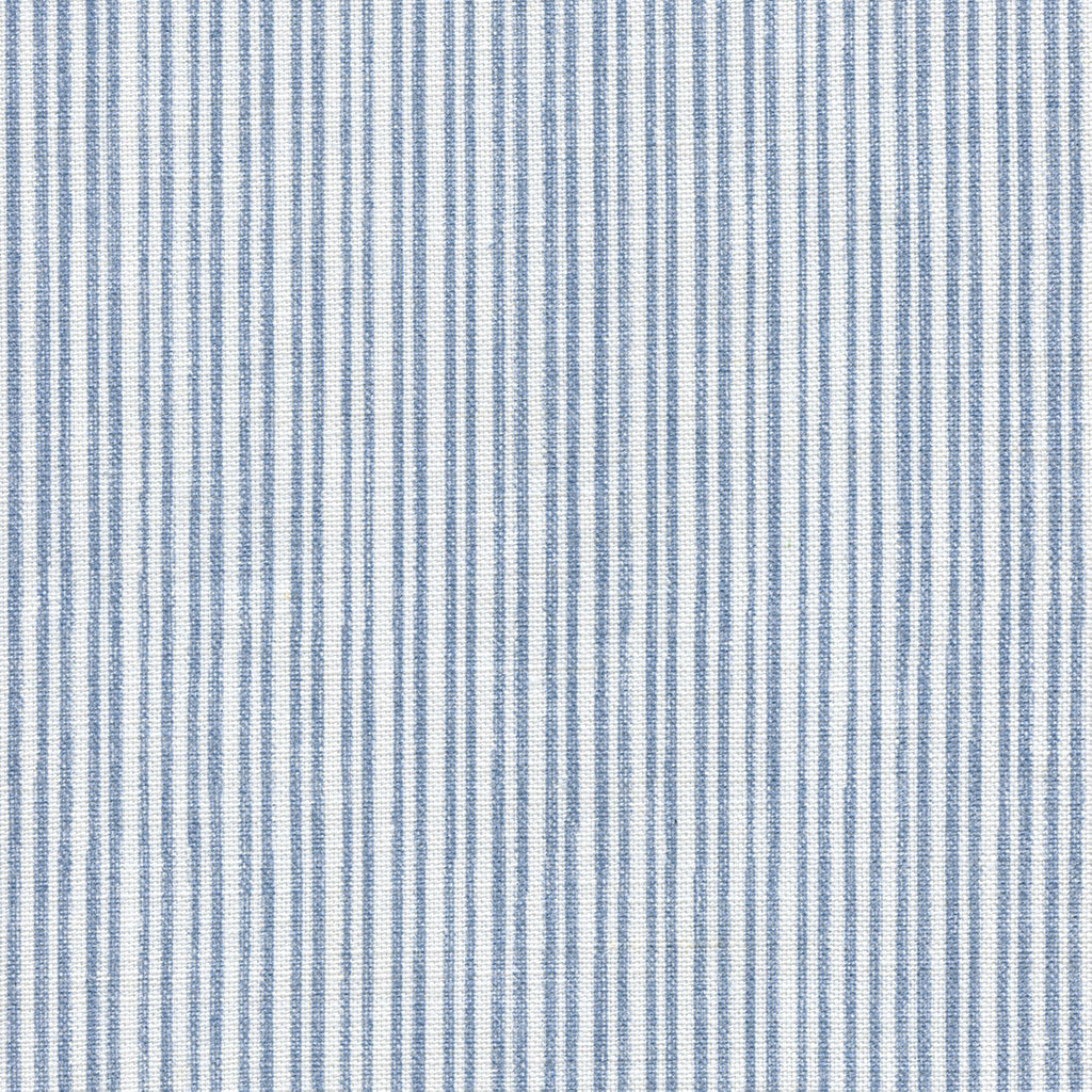 Premium Studio Stripe Linen Fabric - Dusky Blue for Upholstery, Curtains & Home Decor | Soft & Durable Natural Material for DIY Sewing Projects