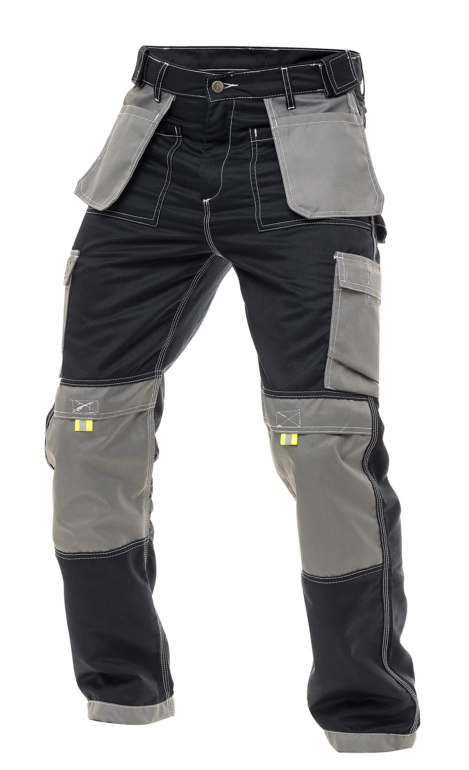 Fashion FF Men's Tactical Work Pants - Durable Cordura Construction with Reinforced Knees & Multiple Pockets - Ideal for Construction, Carpentry, and Outdoor Field Work